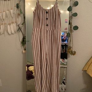Striped jumpsuit